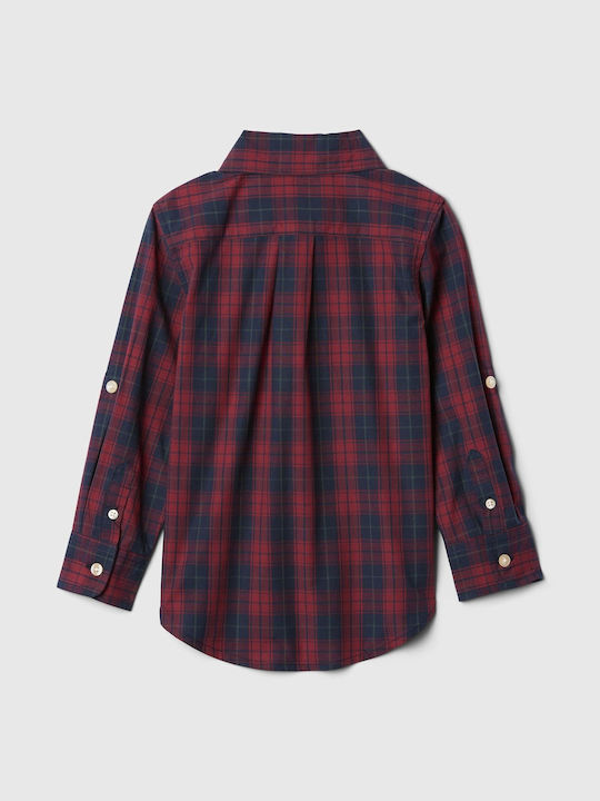 GAP Kids Checked Shirt Red