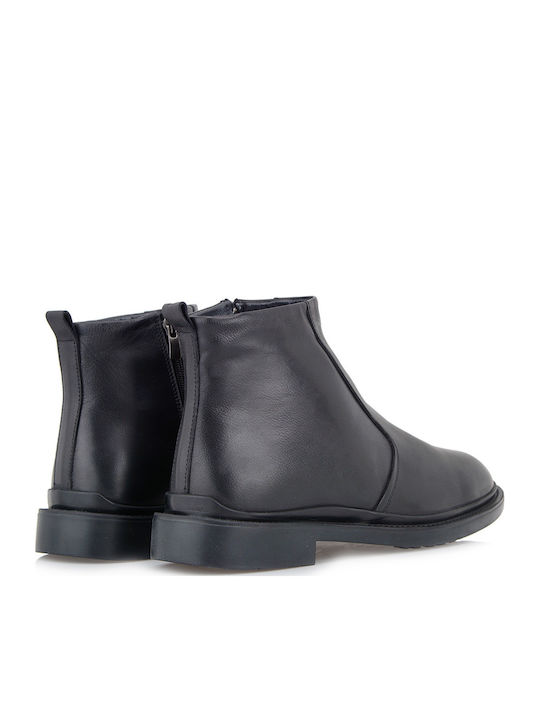 Leder Schwarz Herrenstiefel