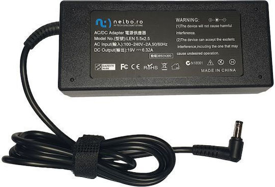 Nelbo Laptop-Ladegerät 120W 19V 6.32A für Lenovo