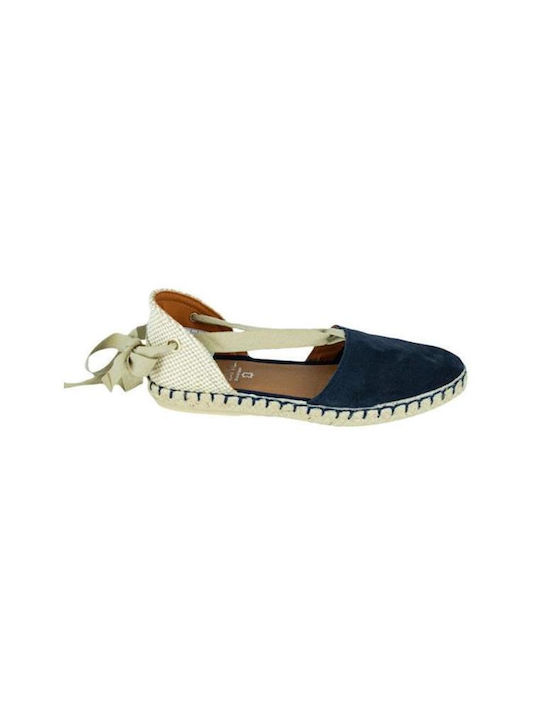 MARILA Espadrilles Blue Leather 748-22054