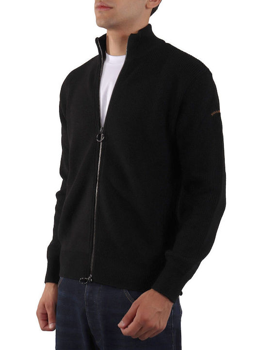 Men's Knitted Cardigan Black