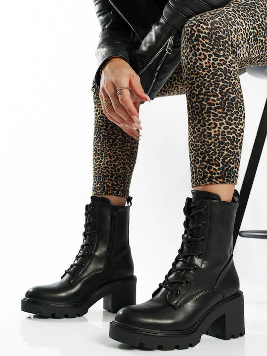 Black Matte Combat Boots