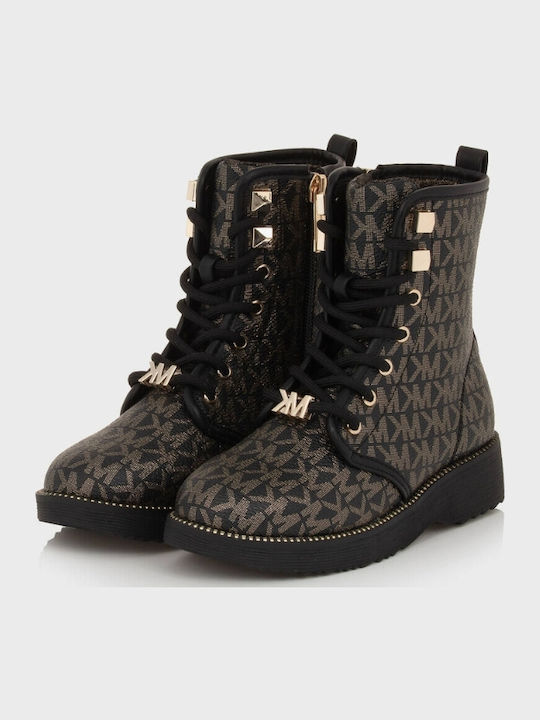 Kids Boots with Zipper Brown