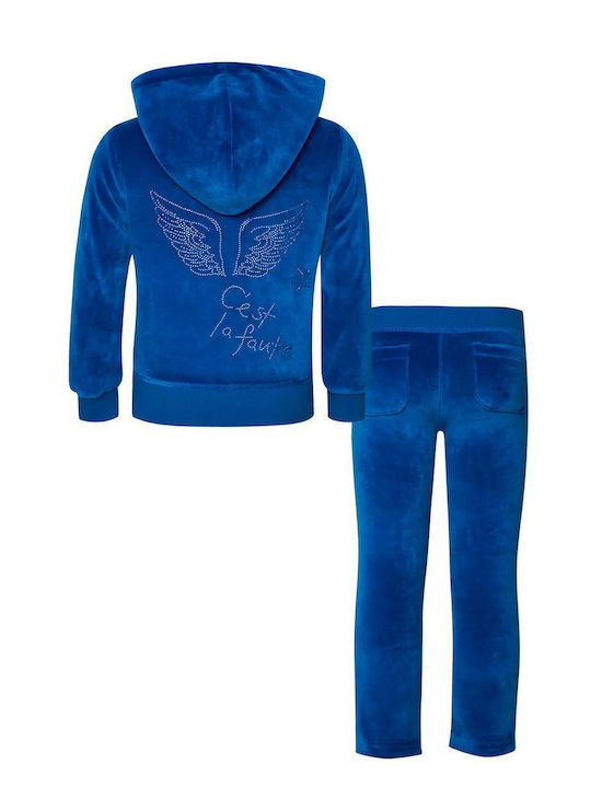 SugarFree Kids Sweatpants Set Bright Turquoise