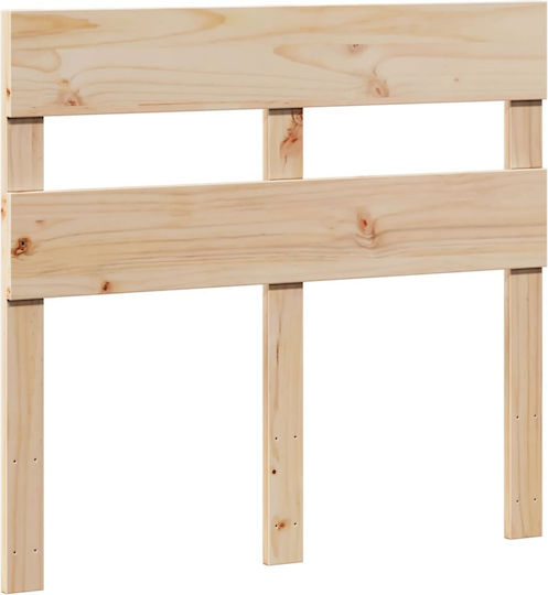 Einzelbett Aus Holz Brauntöne mit Lattenrost für Matratze 75x190cm