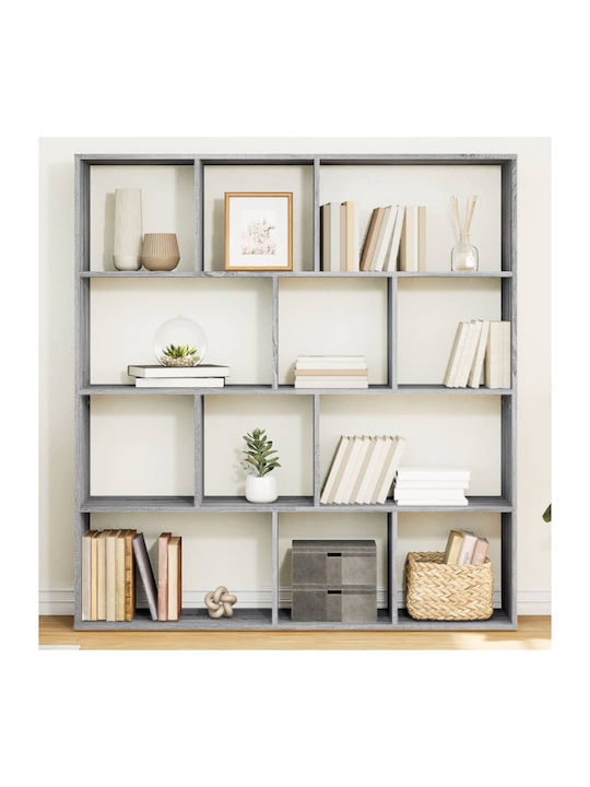 Βιβλιοθήκη Γκρι Sonoma 132x29x141.5εκ.