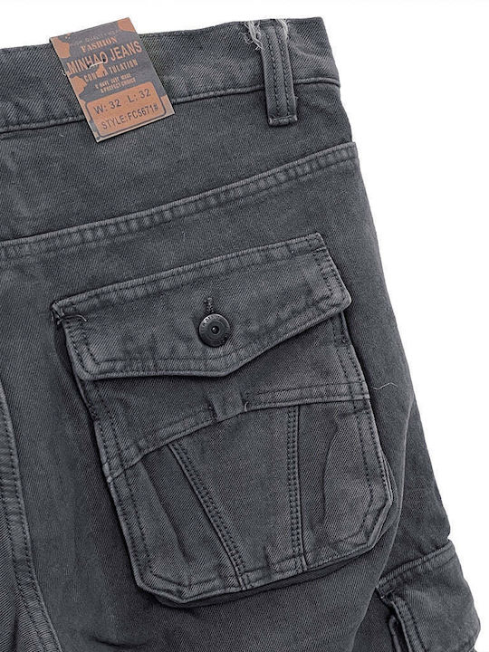 Men's Jeans Pants Cargo Elastic Khaki