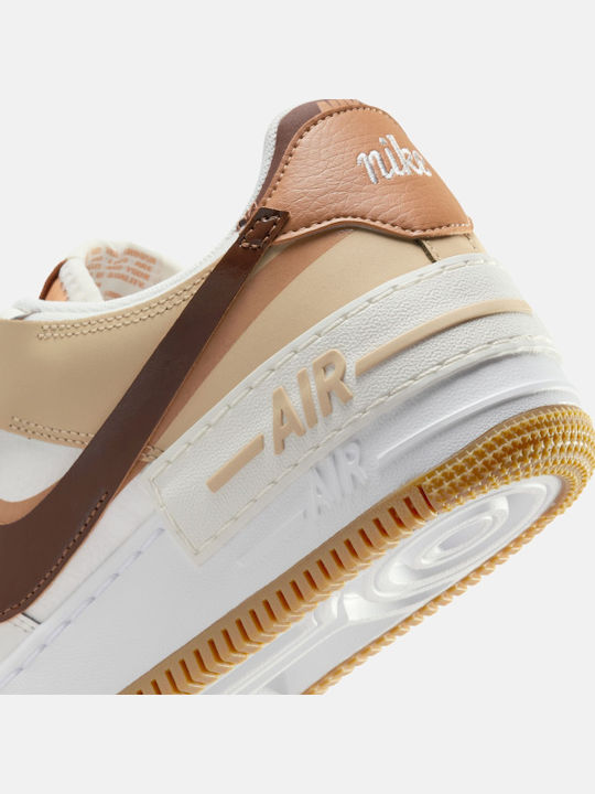 Air Force 1 Shadow Damen Sneakers Weiß
