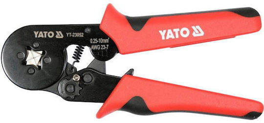 Yato Crimping Pliers Cross-Section Range 0.25 - 10mm² with Ratchet Mechanism Length 175mm