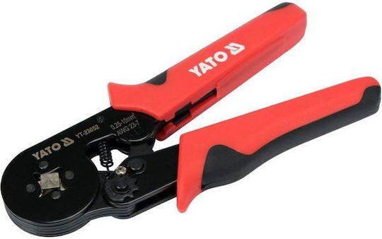 Yato Crimping Pliers Cross-Section Range 0.25 - 10mm² with Ratchet Mechanism Length 175mm