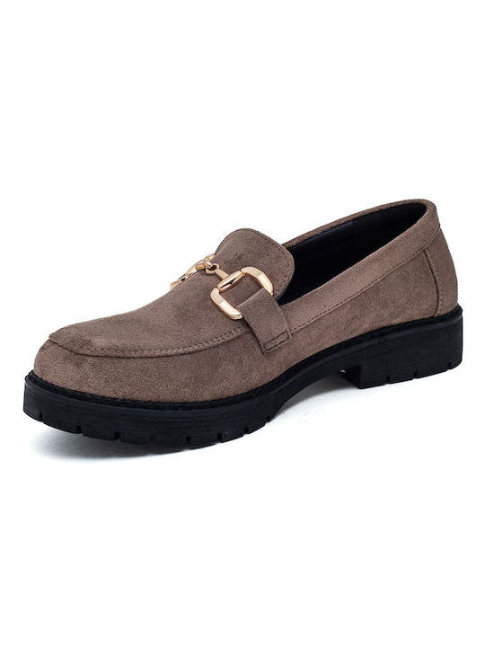 Laura Virgili Women's Moccasins in Brown Color