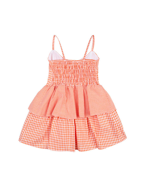 Chief Kids Dress Checked orange