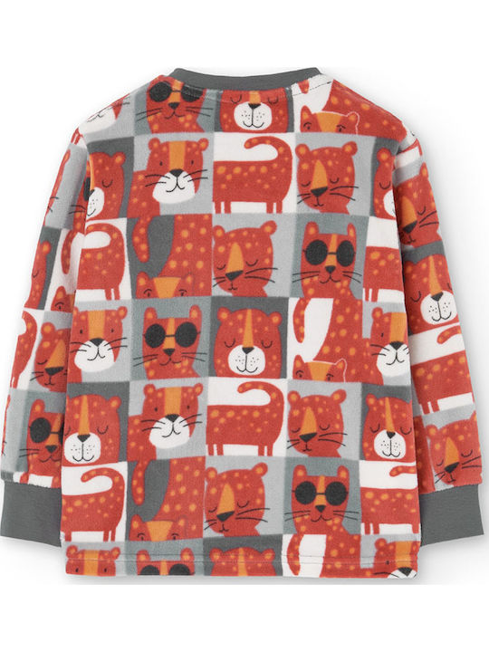 Boboli Babystrampler Langärmliges Samt Orange
