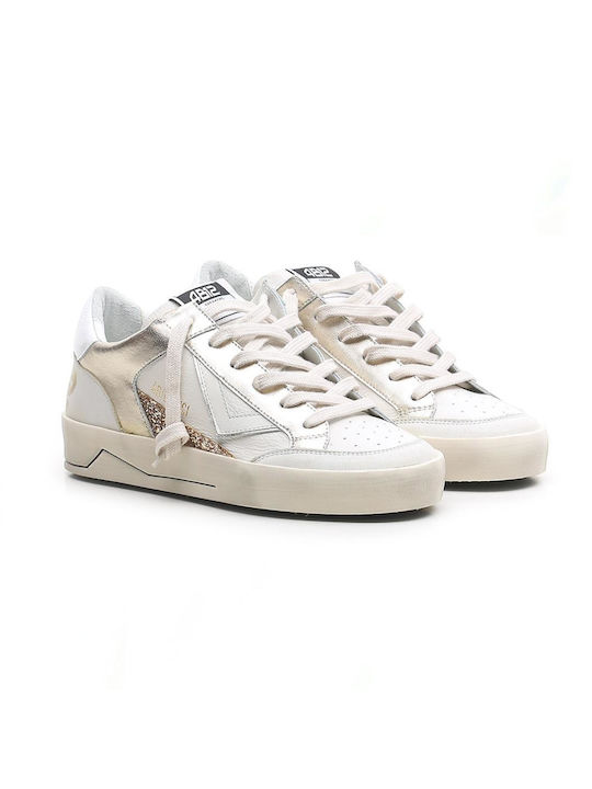 4B12 Kyle Damen Sneakers White Gold