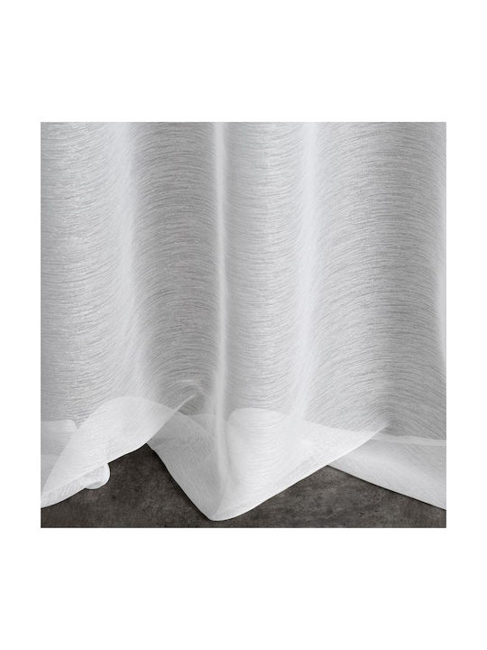 Ready Curtain Rebecca On Tape 400x150 Cm White