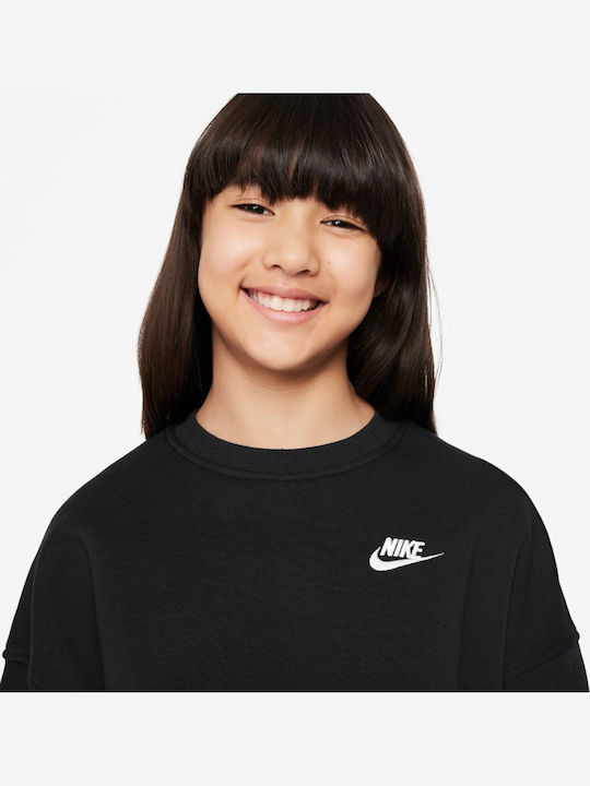 Fleece Hanorac Copii Black Sportswear Club