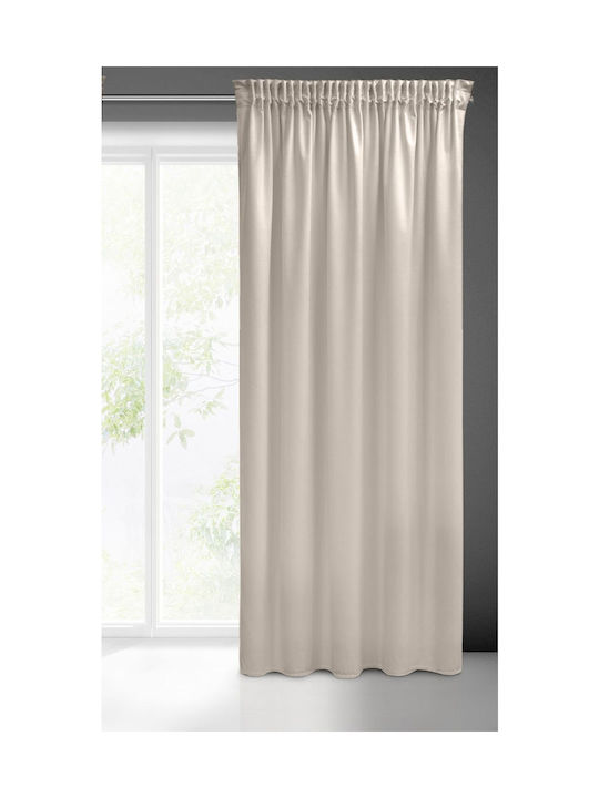 Ready-made Curtain Sibel On Tape 140 X 270 Cm Beige