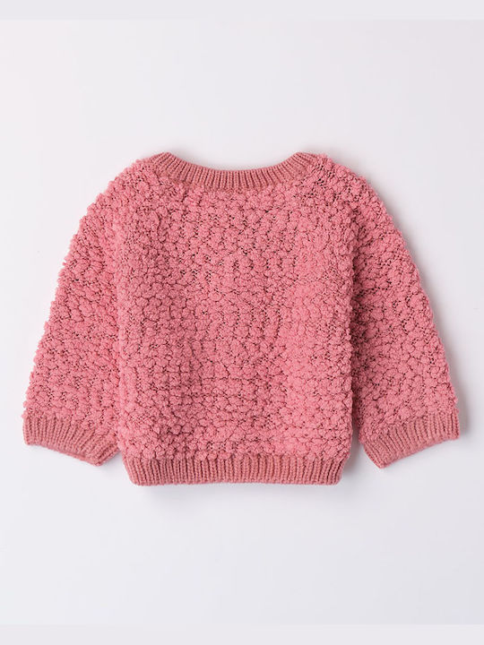 iDO Kids Cardigan Knitted Powder Pink