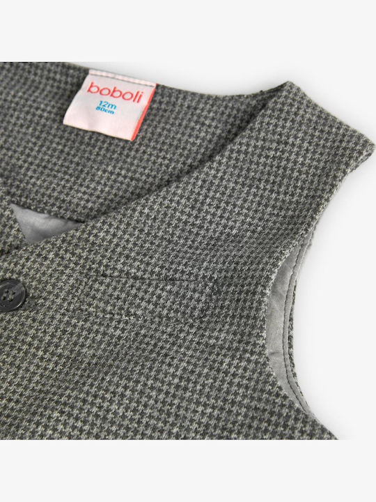 Kinderveste Baumwolle Grey