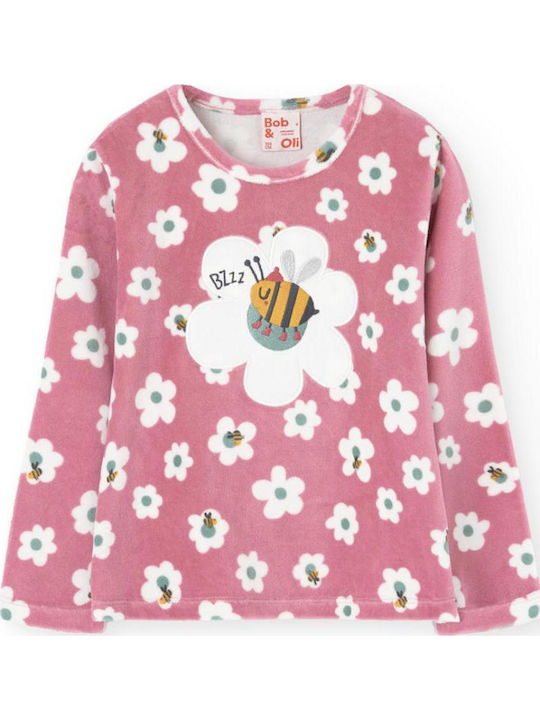 Boboli Kids' Pajamas Winter Cotton Pink