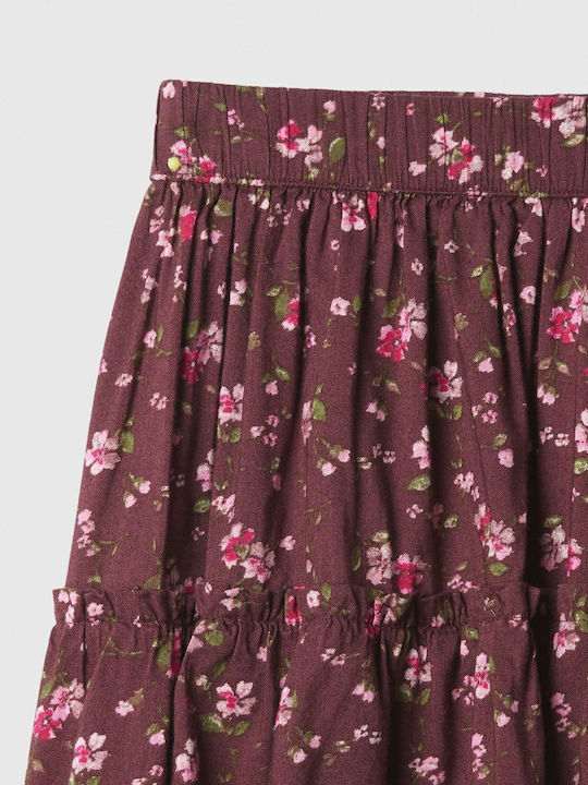 Fustă pentru Copii Floral Roșie