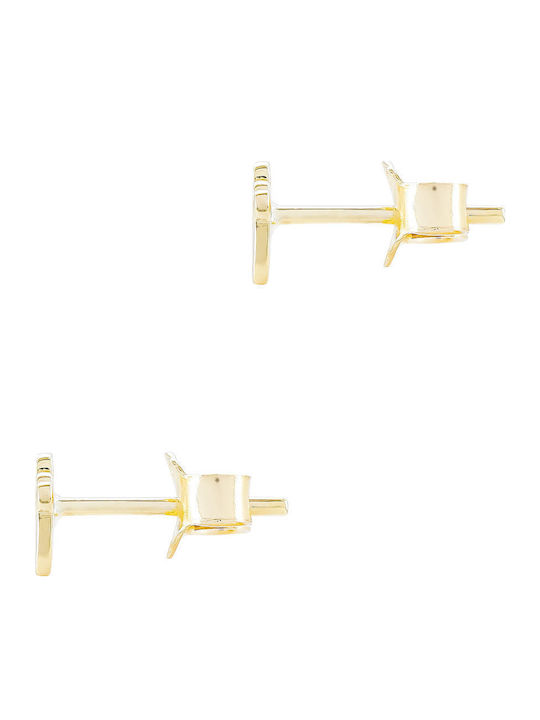 Kiriakos Gofas Καρφωτά Κορώνες από Χρυσό 14K