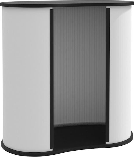 Tejghea pliabilă pentru târguri 90x48x93cm Lemn 4015794 Alb