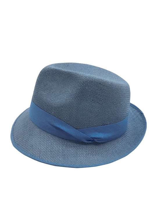 Brims and Trims Kids' Hat Fedora Fabric Light Blue