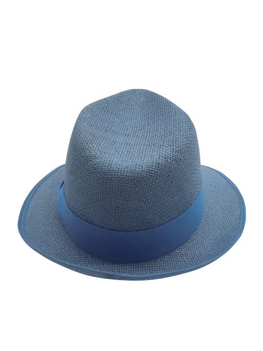 Brims and Trims Kids' Hat Fedora Fabric Light Blue