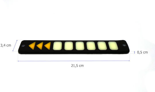 Waterproof Daytime Running Lamps Car in Bar Shape LED Universal 6W 2pcs