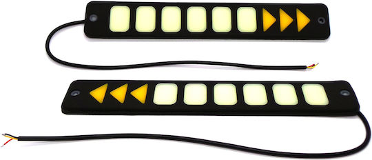 Waterproof Daytime Running Lamps Car in Bar Shape LED Universal 6W 2pcs