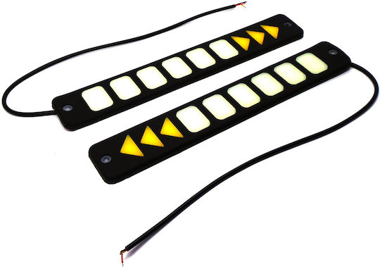 Waterproof Daytime Running Lamps Car in Bar Shape LED Universal 6W 2pcs