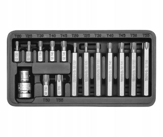 Yato Set 15 Screwdriver Bits Torx