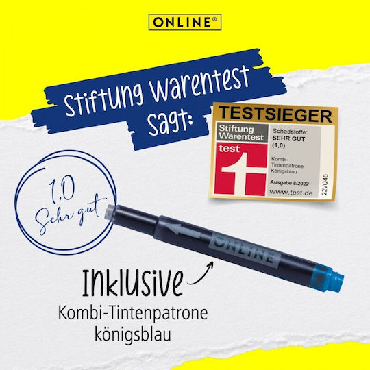 Fountain Pen Air Blue Angel Blue & Grey 20177 Online 4014421201775 Nibs Medium