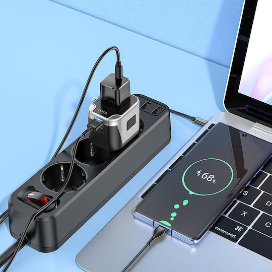 Hoco Dc60 Universal Adapter EU USA UK AUS 2 x USB 5V 2.4A