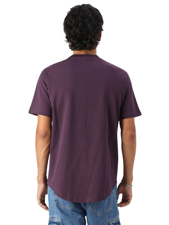 Karl Lagerfeld Men's Short Sleeve T-shirt Purple