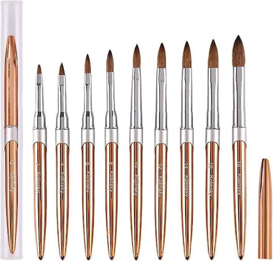 Kolinsky Nail Brush Acrylic with Natural Hair