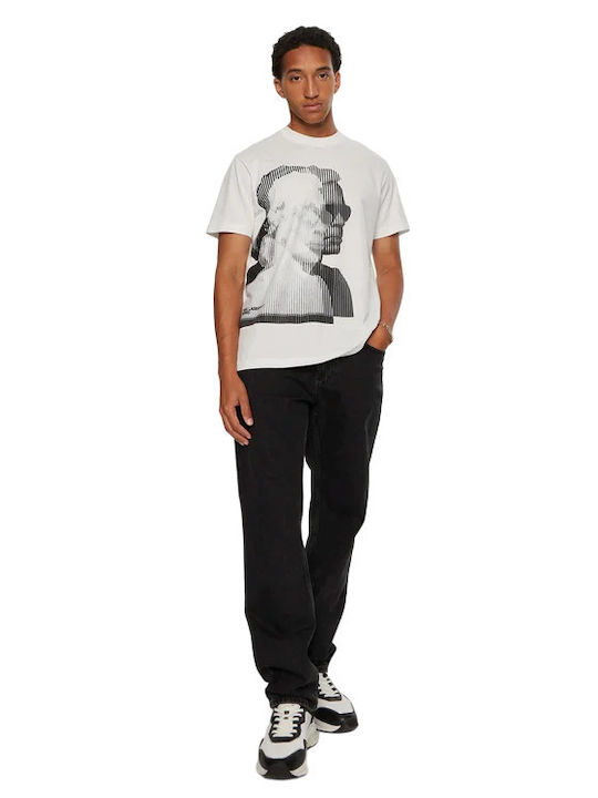 Karl Lagerfeld Ανδρικό T-shirt Κοντομάνικο White