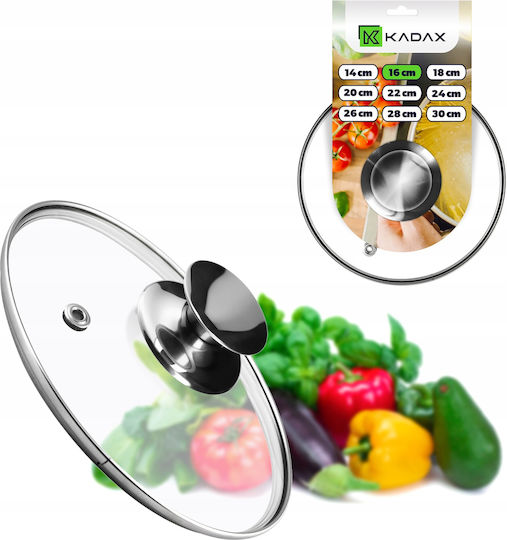 Kadax Капак за Тиган и Пот Стъклен 16см 30762