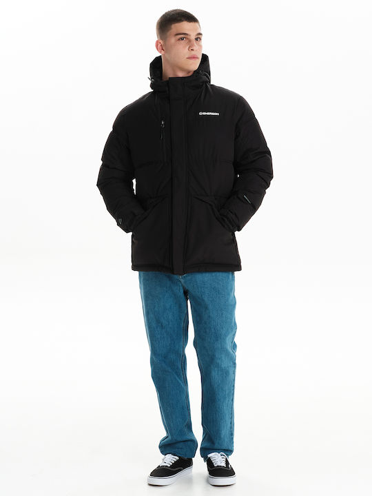 Winter Jacket Puffer Waterproof and Windproof Black