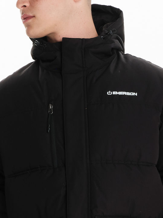 Winter Jacket Puffer Waterproof and Windproof Black