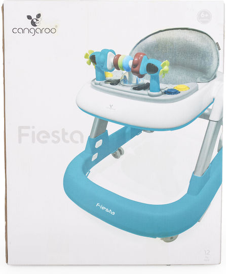 Cangaroo Baby Walker with Music for 6+ Months Gray