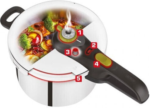 Tefal Secure Trendy Χύτρα Ταχύτητας 4lt