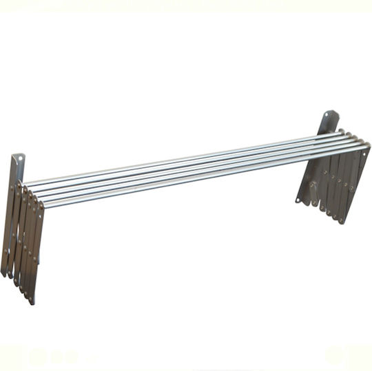 Folding Wall Clothes Drying Rack Made of Aluminum with Hanging Length 5m