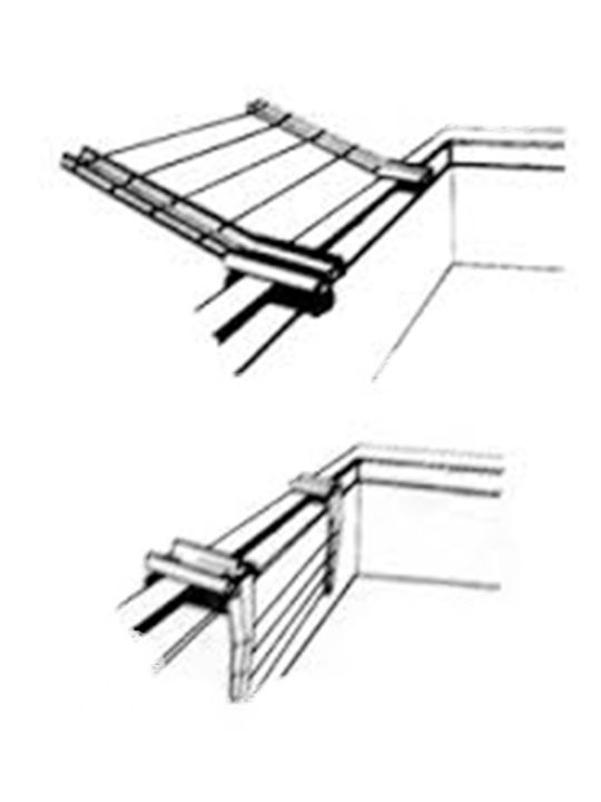 Neotechniki Metallic Wall Mounted Balcony Railings with Hanging Length 7.5m