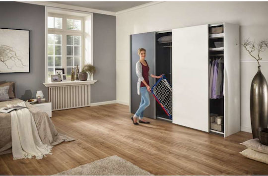Leifheit Pegasus 150 Πτυσσόμενη Απλώστρα Δαπέδου Μεταλλική με Μήκος Απλώματος 18m