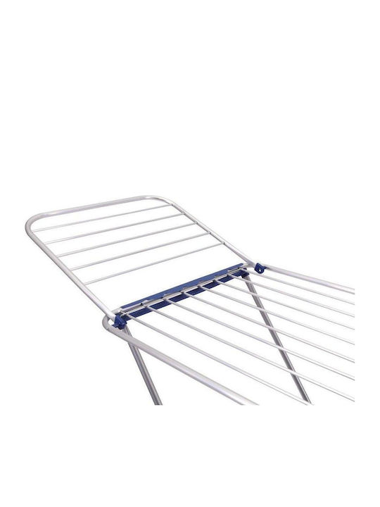 Viosarp Aprozar Pliabil de Pardoseală din Aluminiu cu Lungime de Uscare 18m Argintiu Verde