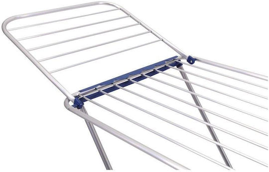 Viosarp Folding Floor Clothes Drying Rack Made of Aluminum Silver - Green with Hanging Length 18m