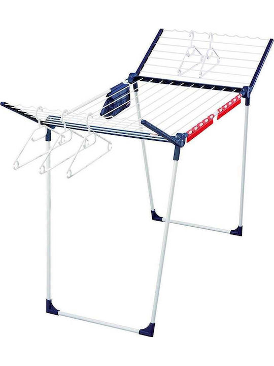 Leifheit Pegasus 200 Metallic Folding Floor Clothes Drying Rack with Hanging Length 20m