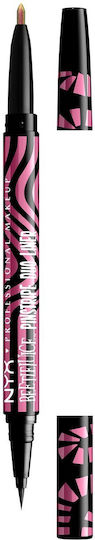 Nyx Professional Makeup Beetlejuice Pin Stripe Eye Liner 01 Pink Chrome